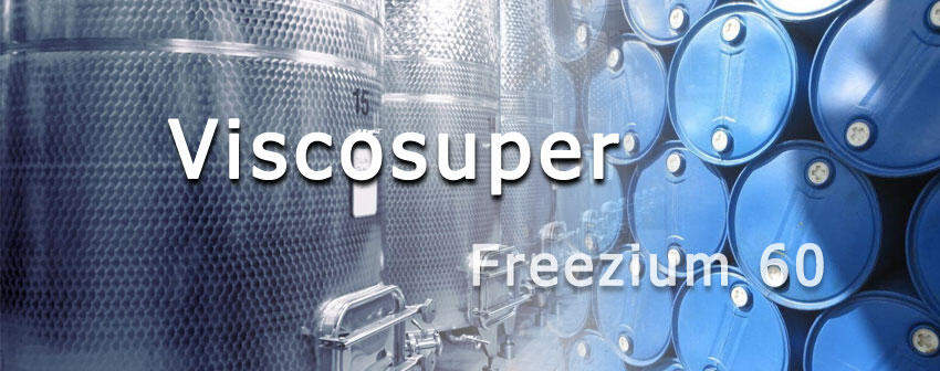 Характеристики хладоносителей Freezium 60 и Viscosuper